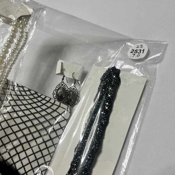 1920s Gatsby Flapper Accessories Set Feather Headband set - Picture 4 of 5